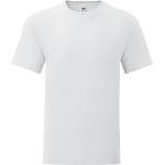 Magliette & T-shirt bianche 5 XL taglie comode di cotone con scollo tondo mezza manica con scollo rotondo per Uomo Fruit of the Loom 