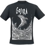 T-Shirt di Gojira - Woodblock Whales - S a XXL - Uomo - nero