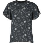 T-Shirt di Gothicana by EMP - T-shirt with all-over print - XS a M - Donna - nero