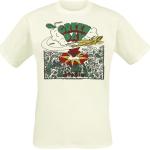 Magliette & T-shirt crema XXL di cotone con scollo tondo mezza manica con scollo rotondo per Uomo Green Day 