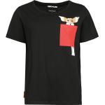 Magliette & T-shirt nere XXL di cotone con scollo tondo mezza manica con scollo rotondo per Donna Gremlins 