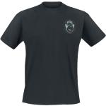 Magliette & T-shirt nere XXL taglie comode di cotone con scollo tondo mezza manica con scollo rotondo per Uomo Harry Potter Slytherin 