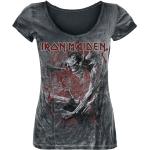 T-Shirt di Iron Maiden - Fear Of The Dark Vintage - S a 4XL - Donna - nero/effetto usurato