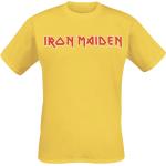Magliette & T-shirt gialle 4 XL di cotone con scollo tondo mezza manica con scollo rotondo per Uomo Iron Maiden 