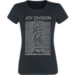 T-Shirt di Joy Division - Stacked Unknown Pleasures - S a XXL - Donna - nero