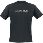 T-Shirt di Joy Division - Unknown Pleasures Text Pulsar Back (A) - S a XXL - Uomo - nero