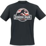 Magliette & T-shirt militari nere XXL taglie comode di cotone mimetiche con scollo tondo mezza manica con scollo rotondo per Uomo Jurassic Park 
