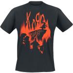 T-Shirt di Korn - Hopscotch Flame - S a XXL - Uomo - nero