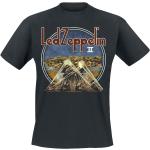 Magliette & T-shirt nere XL di cotone con scollo tondo mezza manica con scollo rotondo per Uomo Led Zeppelin 