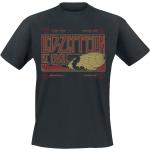 Magliette & T-shirt nere 3 XL taglie comode di cotone con scollo tondo mezza manica con scollo rotondo per Uomo Led Zeppelin 