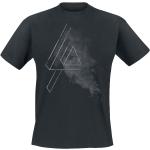Magliette & T-shirt nere 5 XL taglie comode di cotone con scollo tondo mezza manica con scollo rotondo per Uomo Linkin Park 