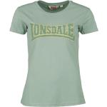 Magliette & T-shirt verdi XL di cotone con scollo tondo mezza manica con scollo rotondo per Donna Lonsdale 