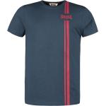 Magliette & T-shirt blu navy XXL taglie comode di cotone con scollo tondo con scollo rotondo per Uomo Lonsdale 