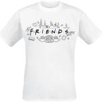 T-Shirt di Looney Tunes - Warner 100 - Friends - M a XL - Uomo - bianco