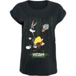Magliette & T-shirt nere L di cotone con scollo tondo mezza manica con scollo rotondo per Donna Baby Looney Tunes Looney Tunes 