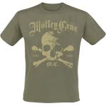 T-Shirt di Mötley Crüe - Orbit Skull - S a XXL - Uomo - cachi