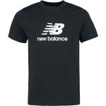 Magliette & T-shirt nere XXL taglie comode di cotone con scollo tondo con scollo rotondo per Uomo New Balance 