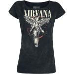 T-Shirt di Nirvana - Angel - S a 3XL - Donna - carbone