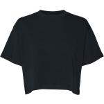 Top neri XL di cotone con scollo tondo in maglia per Donna Noisy May 