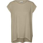 T-Shirt di Noisy May - NMMathilde S/S Loose Long Top FWD NOOS - XS a XL - Donna - beige