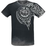 T-Shirt di Outer Vision - Burned Tattoo - S a 4XL - Uomo - grigio