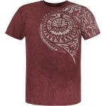 T-Shirt di Outer Vision - Burned Tattoo - S a 4XL - Uomo - rosso