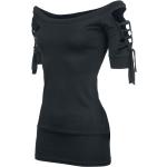 T-Shirt di Outer Vision - Kork - S a XXL - Donna - nero
