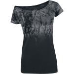 T-Shirt di Outer Vision - Marylin Spatolato - M a 4XL - Donna - nero/grigio