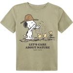 T-Shirt di Peanuts - Kids - Snoopy - We respect our resources - 98 a 140 - ragazzi & ragazze - verde