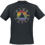 Magliette & T-shirt nere XXL taglie comode di cotone con scollo tondo mezza manica con scollo rotondo per Uomo Pink Floyd 