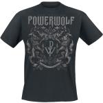 T-Shirt di Powerwolf - Crest - Metal Is Religion - S a 3XL - Uomo - nero