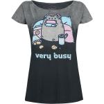 T-Shirt di Pusheen - Very Busy - S a 4XL - Donna - grigio scuro