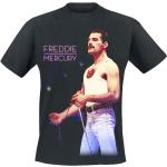 T-Shirt di Queen - Freddie Mercury - Mic Photo - S a XXL - Uomo - nero