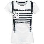 T-Shirt di Rammstein - Suspender - S a XL - Donna - bianco