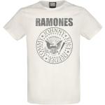 T-Shirt di Ramones - Amplified Collection - Vintage Shield - S a 3XL - Uomo - bianco