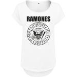 Magliette & T-shirt bianche M di cotone con scollo tondo mezza manica con scollo rotondo per Donna Ramones 