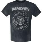 Magliette & T-shirt nere L di cotone con scollo tondo mezza manica con scollo rotondo per Uomo Ramones 