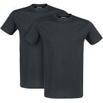 T-Shirt di RED by EMP - Double Pack of Crew-Neck T-Shirts - S a 5XL - Uomo - nero