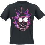T-Shirt di Rick And Morty - Neon Rick - S a XXL - Uomo - nero