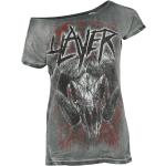 T-Shirt di Slayer - Mongo Logo - S a 3XL - Donna - grigio scuro