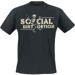 T-Shirt di Social Distortion - Checkered Skellie - S a XXL - Uomo - nero