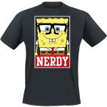 T-Shirt di SpongeBob SquarePants - Nerdy - S a XL - Uomo - nero