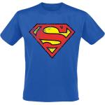 Magliette & T-shirt blu XXL taglie comode di cotone con scollo tondo mezza manica con scollo rotondo per Uomo Superman 