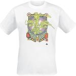 Magliette & T-shirt bianche XXL taglie comode di cotone con scollo tondo a tema tartaruga mezza manica con scollo rotondo per Uomo Tartarughe Ninja 