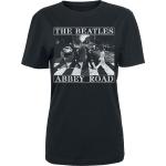 T-Shirt di The Beatles - Abbey Road Distressed - M - Donna - nero