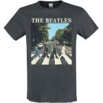 T-Shirt di The Beatles - Amplified Collection - Abbey Road - M a L - Uomo - carbone
