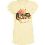 T-Shirt di The Doors - Repetitive Logo - S a XL - Donna - giallo chiaro