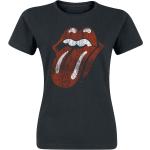 T-Shirt di The Rolling Stones - Classic Tongue - S a XXL - Donna - nero