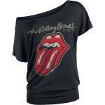 T-Shirt di The Rolling Stones - Plastered Tongue - S a 5XL - Donna - nero