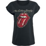 Magliette & T-shirt nere XXL di cotone con scollo tondo mezza manica con scollo rotondo per Donna Rolling stones 